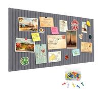 Bacheca in feltro grande autoadesiva, 60 x 40 cm, grande lavagna in sughero personalizzata, in feltro, lavagna pieghevole con nastro adesivo, per casa, cucina, ufficio, scuola, spessore 0,9 cm