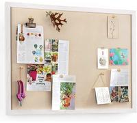 Bacheca in Sughero, Bacheca Da Parete 60X45Cm, Lavagna Sughero Con 20 Puntine, B