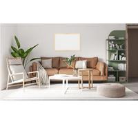 ALLboards Bacheca in sughero bianco cornice in legno 90×60 cm, Bacheca Sughero per Puntine Spille Memoboard