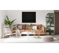 Bacheca in sughero nero (cornice in legno) 100x80 cm