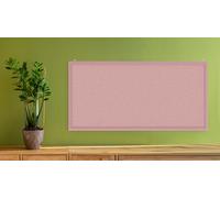 Bacheca in sughero rosa 80x40 cm cornice in legno ROSA