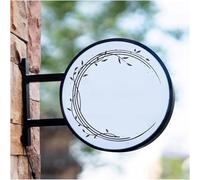 Bacheca luminosa rotonda a doppia faccia illuminata a LED per esterni retroilluminata 3D menù bacheca espositore (diametro)