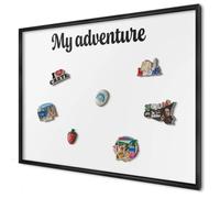 Bacheca Magnetica 100x70 cm | con Cornice Nera | My Adventure