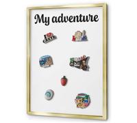 Bacheca Magnetica 50x70 cm | con Cornice Oro | My Adventure