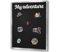 Bacheca Magnetica 60x80 cm | con Cornice Argento | My Adventure