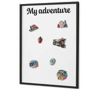 Bacheca Magnetica 70x100 cm | con Cornice Nera | My Adventure