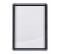 Bacheca per esterni - fondo magnetico bianco - 9 fogli A4 - verticale - Nobo