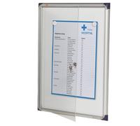 Bacheca Magnetica per Interni Nobo - 4xA4 - 68x51 cm - 1900846 (Alluminio)