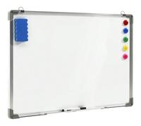 Bacheca Pannello Lavagna Magnetica Cancellabile Forma Rettangolare con Cornice in Alluminio e Magneti Decorazione Casa Arredamento Design Moderno da Parete Vintage (60x45x1.8) Tutto ben organizzato co