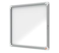 Bacheca per esterni - fondo magnetico bianco - 6 fogli A4 - orizzontale - Nobo
