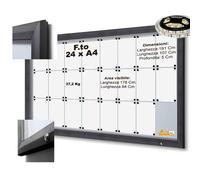 BACHECA PER ESTERNI ILLUMINATA A LED CERTIFICATA VETRO TEMPRATO VARIE MISURE