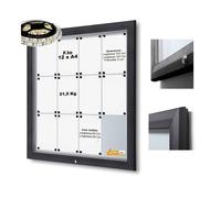 BACHECA PER ESTERNI ILLUMINATA A LED CERTIFICATA VETRO TEMPRATO VARIE MISURE