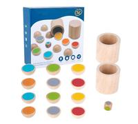 Bacheca per gli scacchi corrispondenti a colori, partita di scacchi corrispondenti, Gioco da tavolo in legno abbinamento a colori, Divertente apprendimento creativo giocattolo educativo divertente per