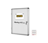Bacheca per interni - fondo bianco magnetico - 6 fogli A4 - orizzontale - Bi-Off