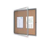 Bacheca per interni - fondo in sughero - 6 fogli A4 - orizzontale - Nobo