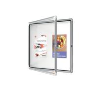 Bacheca per interni - fondo magnetico bianco - 6 fogli A4 - orizzontale - Nobo