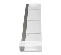 Bacheca per monitor in acrilico trasparente con retro autoadesivo e scomparto per telefono per l'efficienza dello spazio di lavoro (a destra)