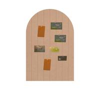 Bacheca Pieghevole 60x40 cm, Lavagna ad Arco in Feltro Spessore 0,9 cm, Lavagna Grande in Sughero con Adesivo Adesivo, Pannelli Decorativi da Parete per Ufficio Soggiorno. (cammello, 60x40cm)