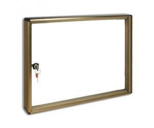 Bacheca porta avvisi 55x40cm in alluminio con serratura BC/2