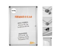 BACHECA PORTA AVVISI PER INTERNO SCRIVIBILE VARI FORMATI COMPLETA DI MAGNETI