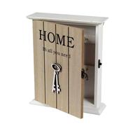BACHECA PORTA CHIAVI APPENDI PORTACHIAVI PARETE CASSETTA HOME LEGNO 20624CM
