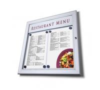 Bacheca Porta Menu Ristorante con Fascia Personalizzabile - Formato 2xA4