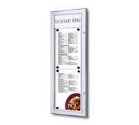 Bacheca Porta Menu Ristorante con Fascia Personalizzabile - Formato 2xA4