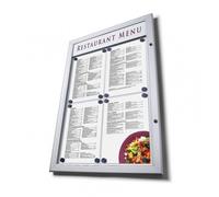 Bacheca Porta Menu Ristorante con Fascia Personalizzabile - Formato 4xA4