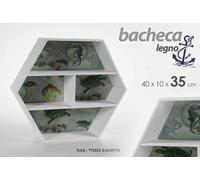 BACHECA PORTA OGGETTI DA PARETE MARE LEGNO DESIGN CLASSICO MODERNO 401034,5CM