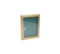 Bacheca portachiavi e portavvisi in alluminio 297x380x40 mm bronzo