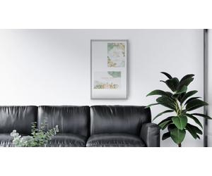 Bacheca portavvisi magnetica bianca 120x90cm anta e struttura in alluminio