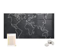 Bacheca Universale per Pub 100x70 Schema della mappa del mondo