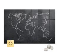 Bacheca Universale per Pub 60x40 Schema della mappa del mondo