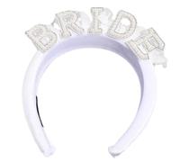 Bachelorettes Party Sposa Fascia per abito da sposa Copricapo Perla Artificiale Lettera Sposa Hairband Damigelle Damigelle Decors