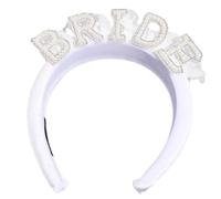 Bachelorettes Party Sposa Fascia per abito da sposa Copricapo Perla Artificiale Lettera Sposa Hairband Damigelle Damigelle Decors