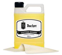 Bacher Cera per Tagliere e Olio Alimentare per Taglieri in Legno - 500 ml