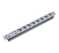 Bachmann 19" Steckdosenleiste 8xCEE7/3ÜS Alu Custodia accessoria 333.404