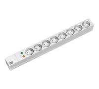 Bachmann 19" Steckdosenleiste 8xCEE7/3ÜS Alu Custodia accessoria 333.404