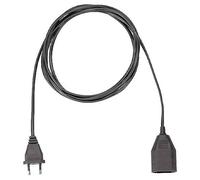 Bachmann 233.186 Alimentazione Prolunga 2.5 A Nero 5.00 m H03VVH2-F 2X 0,75 mm²