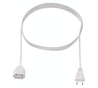 Bachmann 233.284 Alimentazione Prolunga 2.5 A Bianco 2.00 m H03VVH2-F 2X 0,75