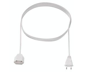 Bachmann 233286 233.286 Alimentazione Prolunga 2.5 A Bianco 5.00 m H03VVH2-F 2X