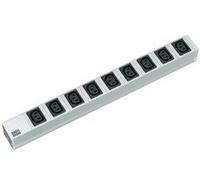 Bachmann 333.539 Basic 1U Nero Grigio Argento 9 presa(e) AC Accoppiatore C13 2 m