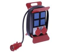 Bachmann 349.008 6AC outlet(s) Blue, Red power distribution unit (PDU) - Power Distribution Units (PDUs) (Basic, Plastic, Blue, Red, IP44, 6 AC outlet(s), 1 x CEE)