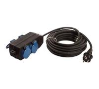 Bachmann 349.044 Esterno 4presa(e) AC 10m Nero, Blu prolunghe e multiple
