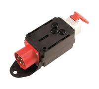 Bachmann 349.183 400 V Nero Rosso Bianco Plastica CEE adapter 400 V 3 x 10 A