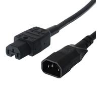 Bachmann 356.1258 3m C14 coupler C15 coupler Nero cavo di alimentazione