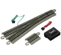 Bachmann 44565 Snap-Fit E-Z Track #5 Turnout-Left (1/Card) - Guida in nichel arg