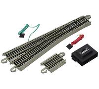 Bachmann Trains Scambio E-Z Track 44565 Snap-Fit #5 Sinistro - Nichel-Argento - Scala HO - 1/Card