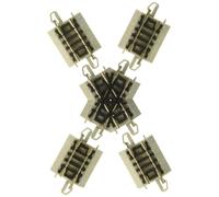 Bachmann 44842 Snap-Fit E-Z Track 60 Gradi Crossing (1/Card) -Nickel Silver Rail