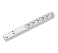 Bachmann 5x Schuko 2m 2 m Tipo F Plastica Grigio Plastica 6 presa(e) 333.402